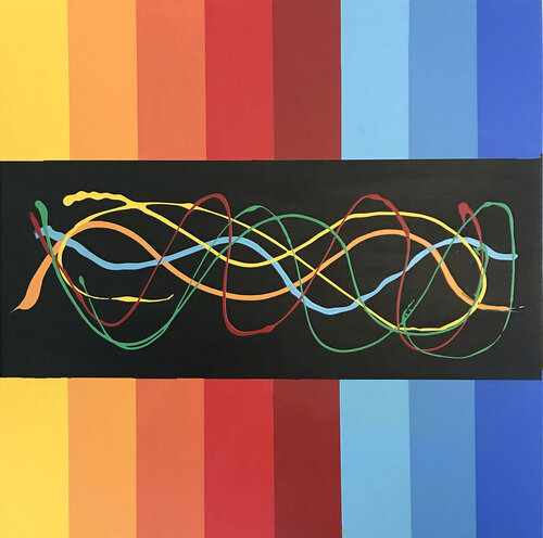 Kaleidoscope di Lenny Giteck, Pittura in vendita su Singulart