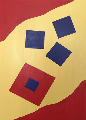 Happy Squares de Lenny Giteck, Pintura a la venta en Singulart