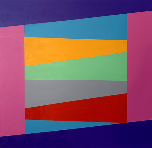 Diagonal Dream by Lenny Giteck, Painting for Sale on Singulart