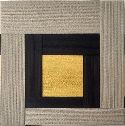 Tribute to Joseph Albers Square van Rosarinho Andrade, Textiel te koop op Singulart