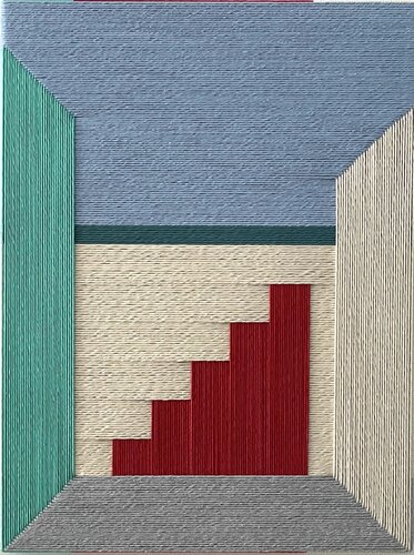 Stairs to a View van Rosarinho Andrade, Textiel te koop op Singulart
