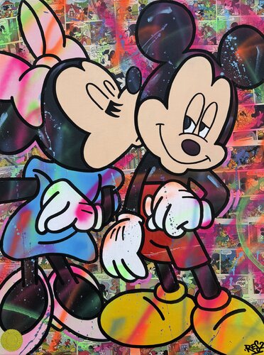 Kiss Mickey von Alessandro Chindamo, Malerei kaufen auf Singulart