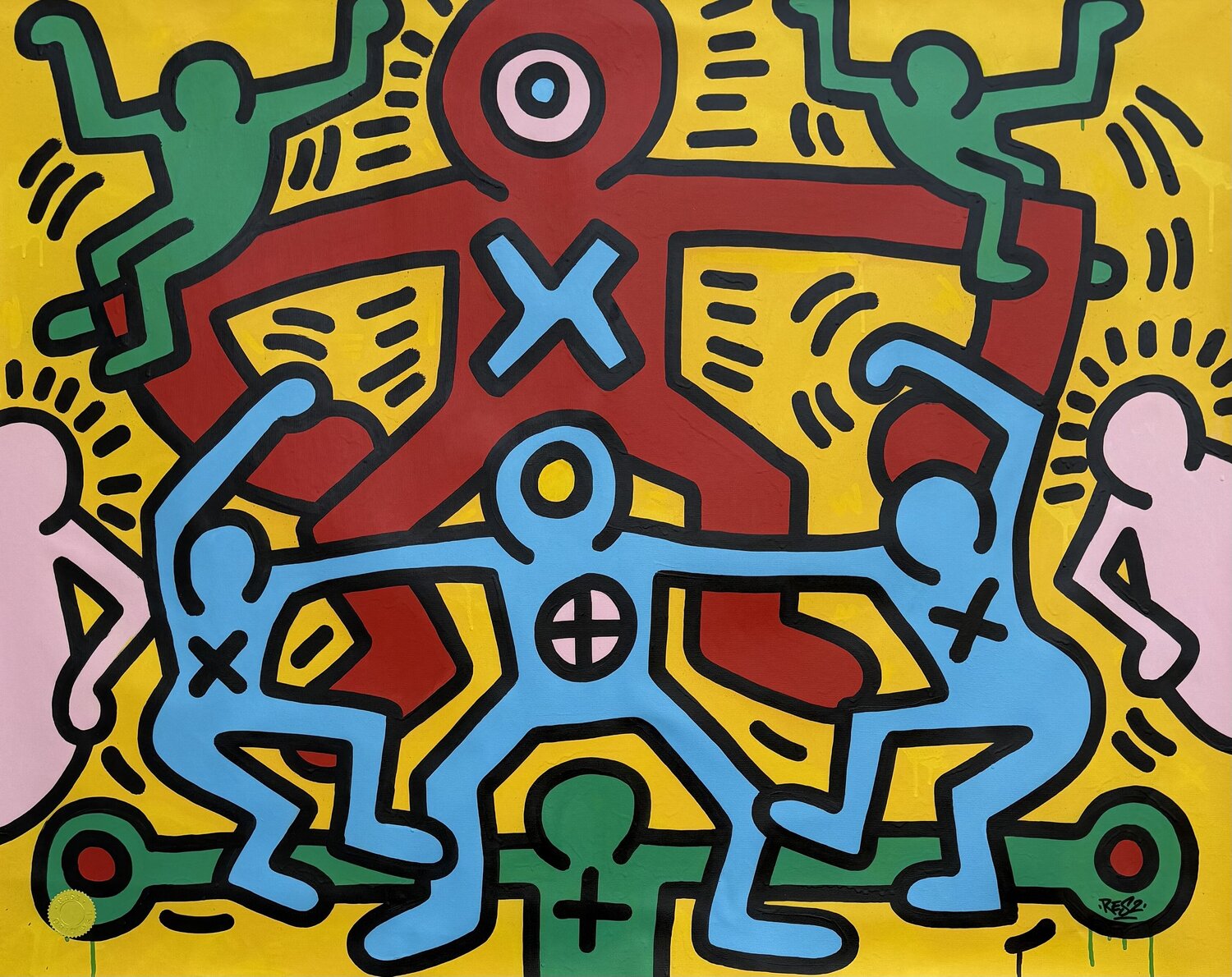 System of bodies / Res2 vs Keith Haring Alessandro Chindamo