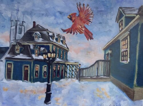 Christmas at the Inn von Denise Livingstone, Malerei kaufen auf Singulart