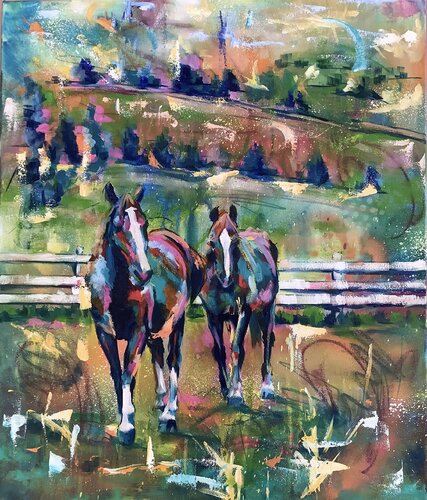 Out to Pasture von Denise Livingstone, Malerei kaufen auf Singulart