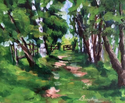 Take the Path Through the Pasture von Denise Livingstone, Malerei kaufen auf Singulart