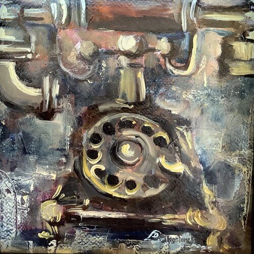 Call Waiting van Denise Livingstone, Schilderij te koop op Singulart