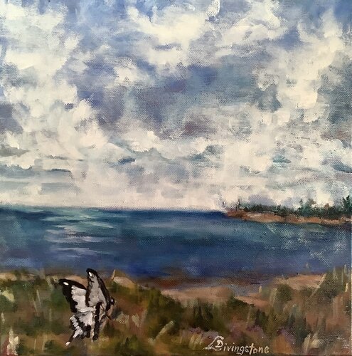 Chelton Beach plein aire di Denise Livingstone, Pittura in vendita su Singulart
