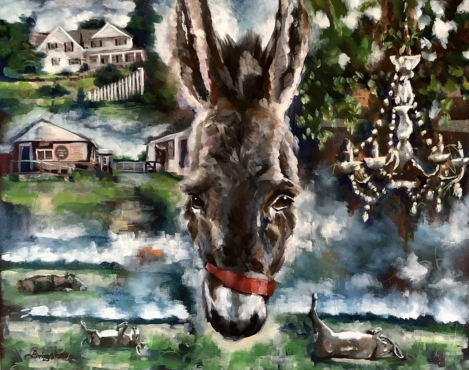 Gavin’s Place Denise Livingstone Origineel schilderij te koop