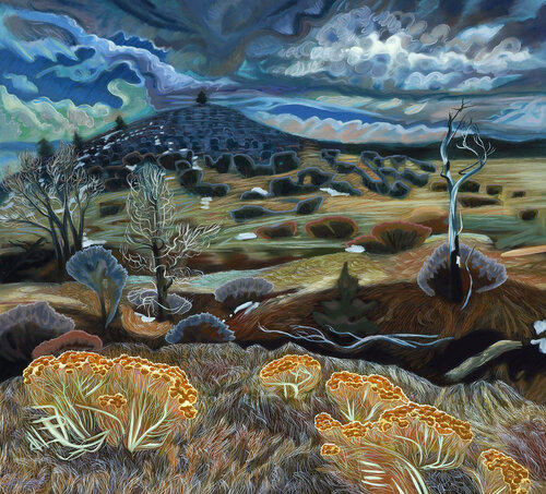 Turkey Crossing by Gina Blickenstaff, Painting for Sale on Singulart