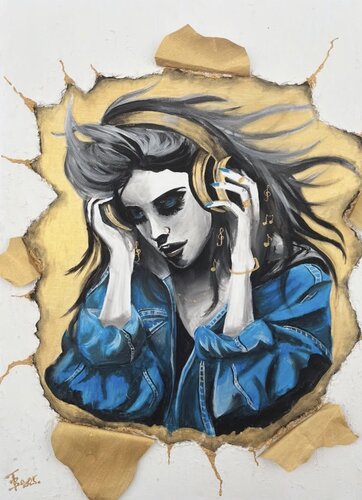 Feel the Music von Beáta Fekete-Vincze, Malerei kaufen auf Singulart