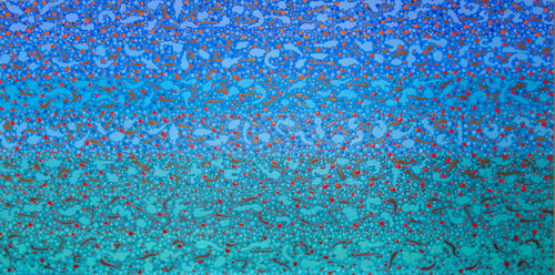Turquoise Deeps 1 de Josephine Window, Pintura a la venta en Singulart
