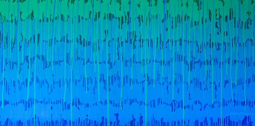Turquoise Deeps 3 de Josephine Window, Pintura a la venta en Singulart