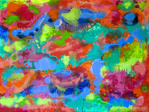 Fluidity Dance 1 de Josephine Window, Pintura a la venta en Singulart