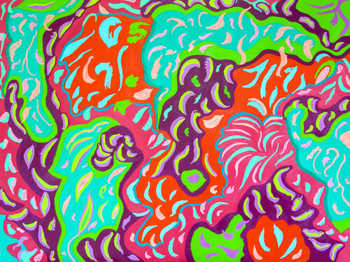 Symphony of Dancing Leaves de Josephine Window, Pintura a la venta en Singulart