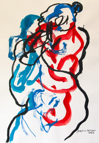 Curvaceousness 4 de Josephine Window, Pintura a la venta en Singulart