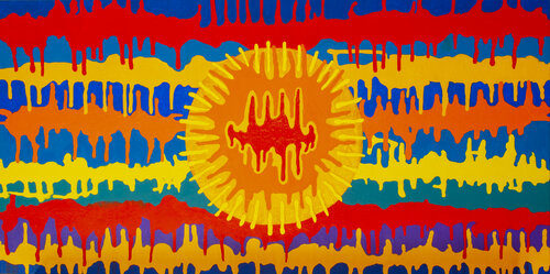 Sunshine and Blue 2 de Josephine Window, Pintura a la venta en Singulart