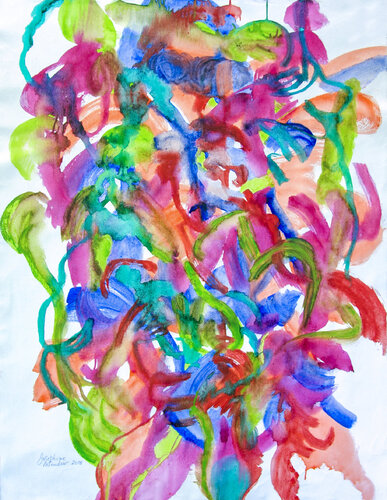 Sudden Flower Dance de Josephine Window, Pintura a la venta en Singulart