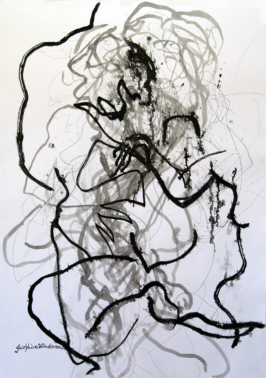 Ink Brush Drawing 16 Josephine Window