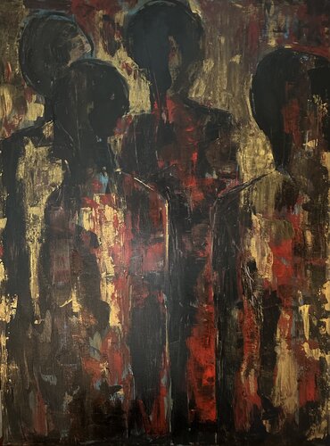 La Multitud Interior by Joel Aguilar, 油畫 for Sale on Singulart