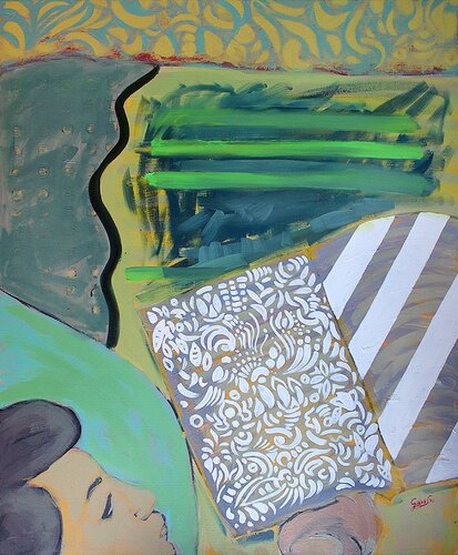The Book of Imagination van Loredana Gaina, Schilderij te koop op Singulart