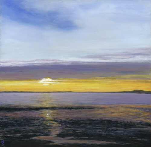 Strangford Lough, Portaferry Road par Maire Gaffney, Peinture en vente sur Singulart