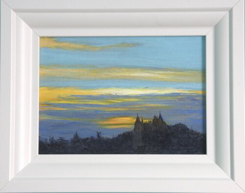 Yellow Sunset over Killyleagh by Maire Gaffney, Painting for Sale on Singulart
