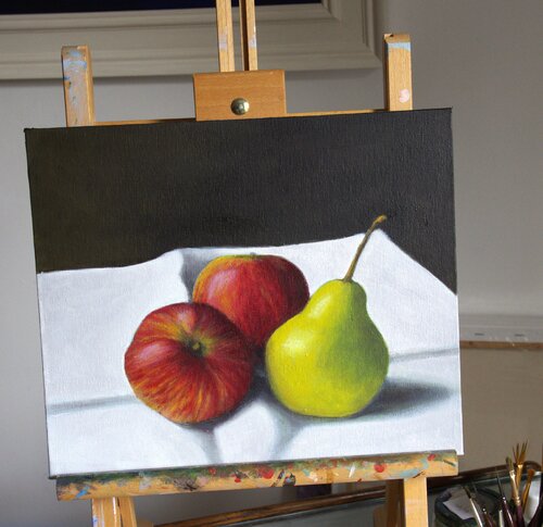 Apples and Pears di Maire Gaffney, Pittura in vendita su Singulart