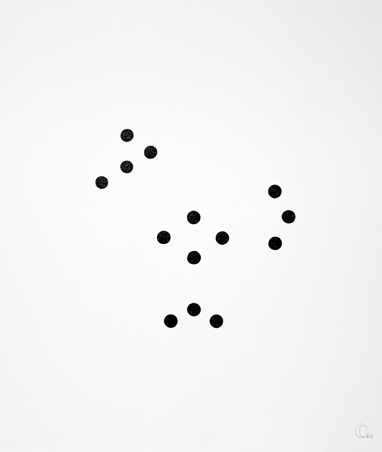 dots of hint #5 Kazuhiko Okushita Dipinto originale in vendita