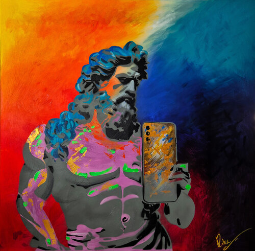Selfie 2 van Rike Wölke, Schilderij te koop op Singulart