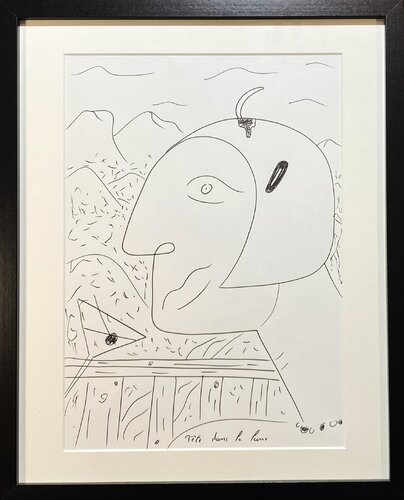 Tête dans la lune by Quentin Badran, Drawing for Sale on Singulart