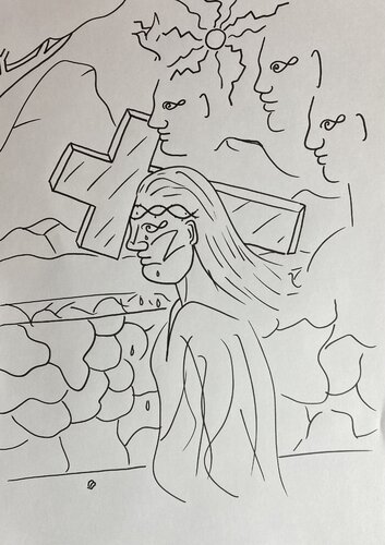 Yeshoua di Quentin Badran, Disegno in vendita su Singulart