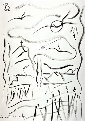 La vallée des ombres by Quentin Badran, 소묘 for Sale on Singulart