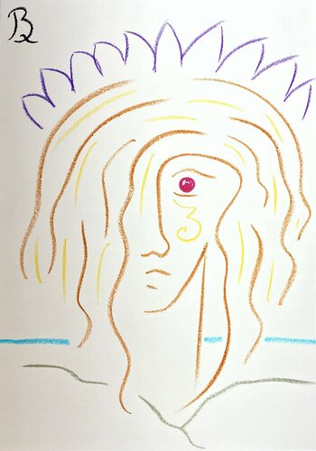 Visage 5 par Quentin Badran, Dessin en vente sur Singulart