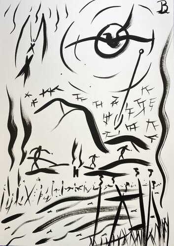 Guerre by Quentin Badran, Drawing for Sale on Singulart