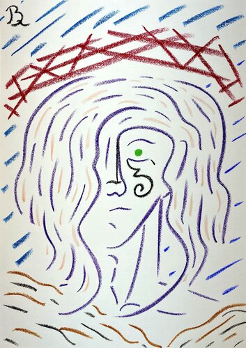 Visage 3 by Quentin Badran, デッサン for Sale on Singulart