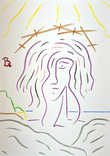 Visage 4 von Quentin Badran, Zeichnungen kaufen auf Singulart