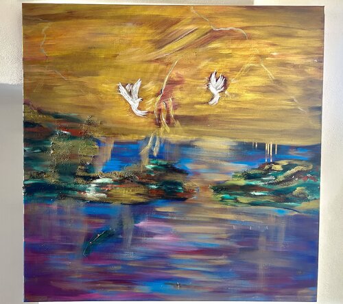 “THE LOVERS“ van Morăruș Elena-Liana, Schilderij te koop op Singulart