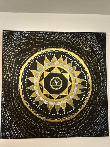 Sigil of light van Morăruș Elena-Liana, Schilderij te koop op Singulart