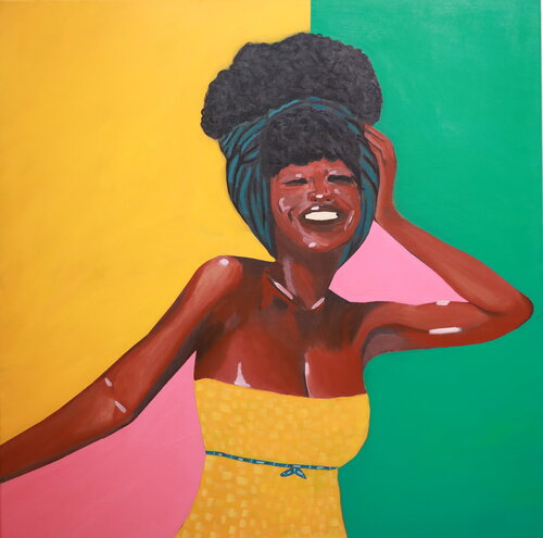 Sunny side by Nana Assibey-Bonsu, Painting for Sale on Singulart