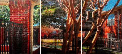 Preston Place 3 Triptych, Plano Texas Marilyn Henrion
