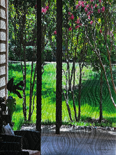 Preston Place 5, Plano Texas von Marilyn Henrion, Textil kaufen auf Singulart