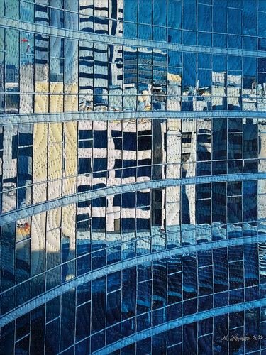 Dallas Texas Doiwntown 4 de Marilyn Henrion, Téxtil a la venta en Singulart