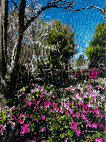 Dallas Arboretum 3 di Marilyn Henrion, Pittura in vendita su Singulart