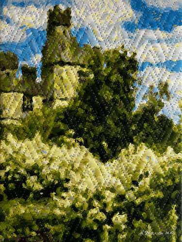 Lismore Castle, Ireland di Marilyn Henrion, Pittura in vendita su Singulart