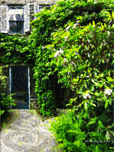 Grey Towers-Milford PA di Marilyn Henrion, Pittura in vendita su Singulart