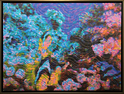 Innuendo 9- Undersea von Marilyn Henrion, Textil kaufen auf Singulart