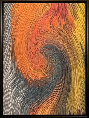 The Geometer's Hand 3 van Marilyn Henrion, Textiel te koop op Singulart