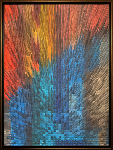 The Geometer's Hand 9 van Marilyn Henrion, Textiel te koop op Singulart