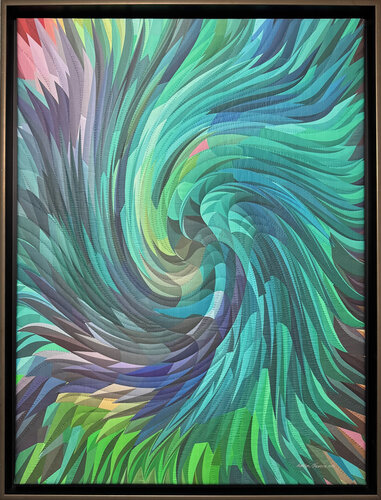 The Geometer's Hand 16 van Marilyn Henrion, Textiel te koop op Singulart